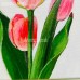 Acrylic Painting of Three Tulips