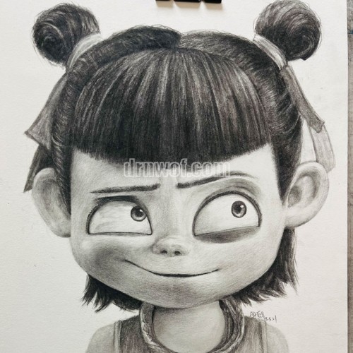 Pencil - drawn Ne Zha